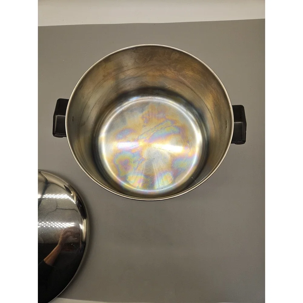 Farberware Aluminum Clad Stainless Steel 8qt Stock Pot With Lid